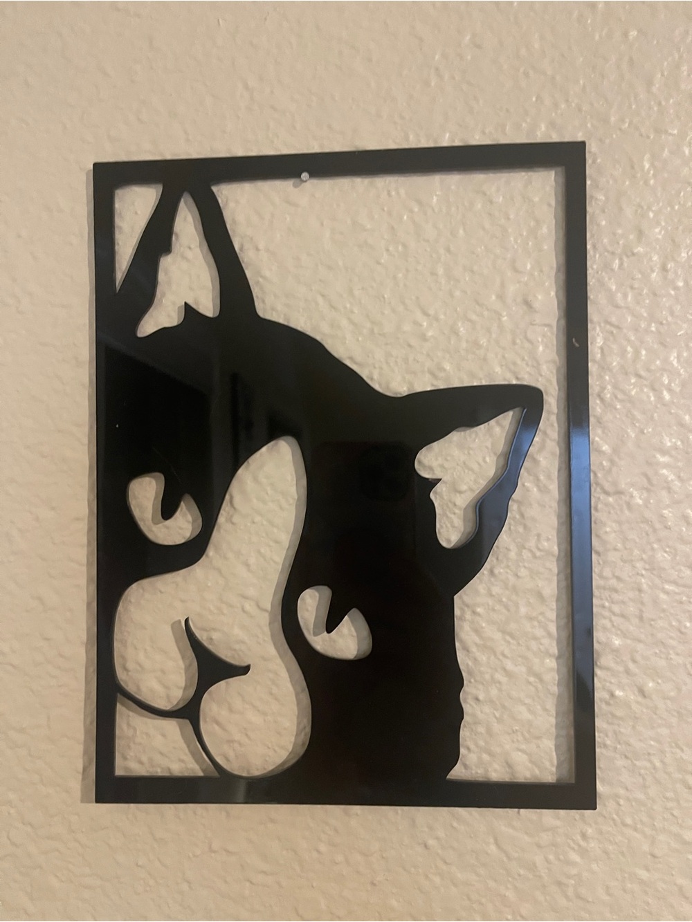 Black Cat Wall Art Mica Silhouette - Home Wall Decor